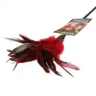Sportsheets - Starbust Feather Red. Czerwone piórko do głaskania z prawdziwego pierza. 40 cm długości!