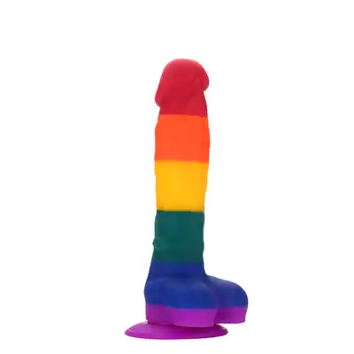 Dream Toys - Colorful Love Colorful Dildo. 20 cm długości, 3,8 cm szerokości. 