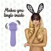 FeelzToys - Mister Bunny Massage Vibrator with 2 Caps. Purple. Silikonowy króliczek, 10 programów, 2 nakładki. Absolutnie wspaniały!