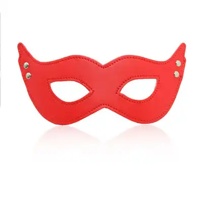Toyz 4 Lovers - Opened Eye Mask. Czerwona maska z ekoskóry! Świetnie dopasowana do twarzy. 
