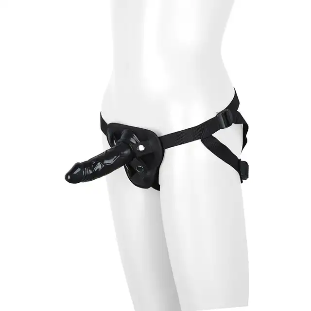 Blaze - Harness with dildo. Strap on, idealnie dopasuje się do Twoich rozmiarów. 100 % bezpieczne, nie zawiera ftalanów. 