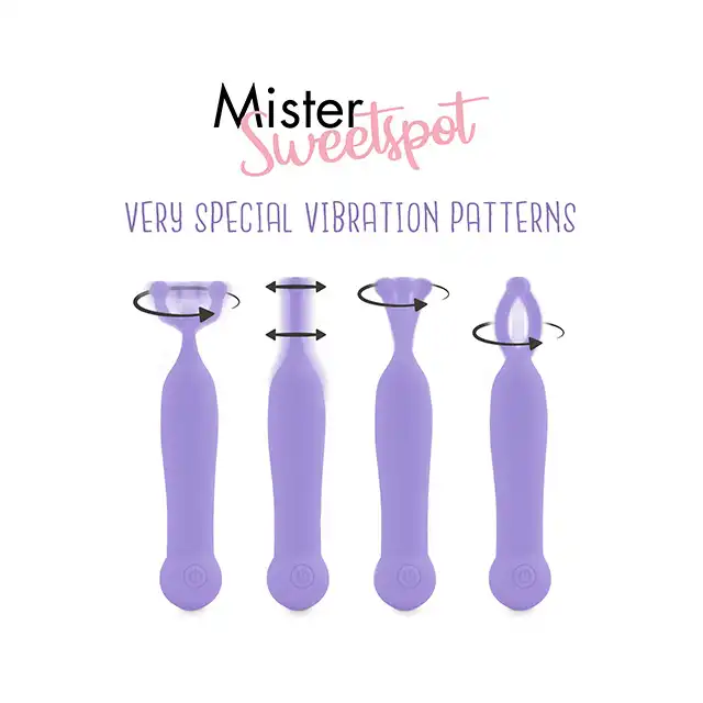 FeelzToys - Mister Sweetspot Clitorial Vibrator Purple. Niezwykły wibrator - ultra aksamitny w dotyku, wodoodporny, wysoka klasa produktu. Masażer o super słodkim wyglądzie!
