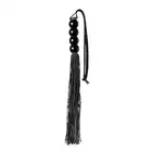Guilty Pleasure - Black Silicone Flogger Whip. Silikonowy pejcz wygodny i solidny 26 cm!