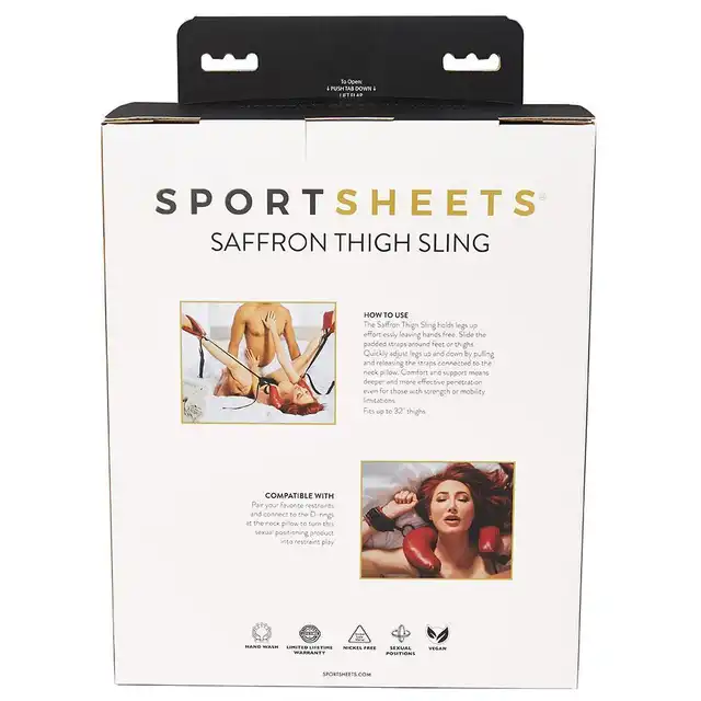 Sportsheets - Thigh Sling. Uprząż na uda z poduszką pod szyję. Ułatwia urozmaicone pozycje. 