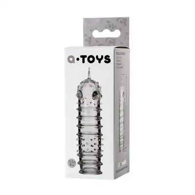 A-Toys - Penis Sleeve Tark. Transparentna nakładka na penisa z wypustkami stymulującymi 15,3 cm. 