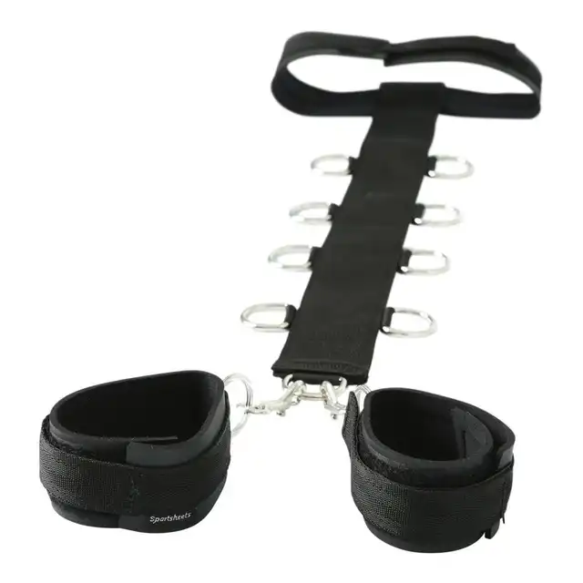 Sportsheets - Neck &amp; Wrist Restraint. Niezwykły zestaw do krępowania, wygodny i regulowany. Kompatybilny z innymi akcesoriami!