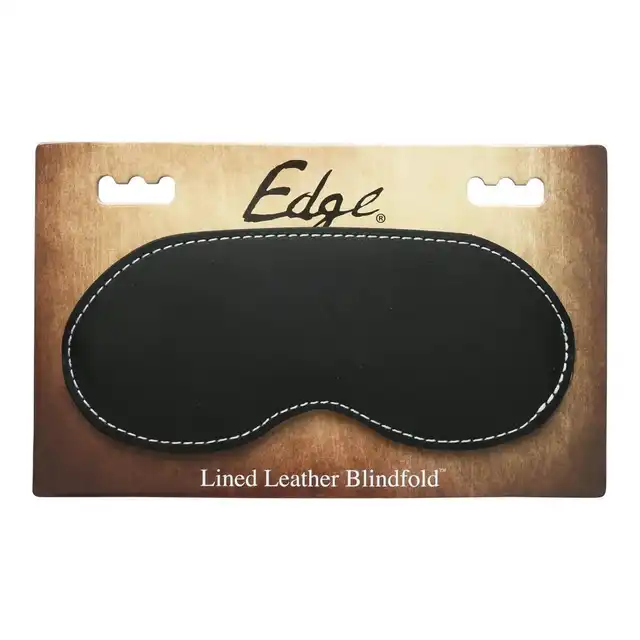 Sportsheets - Edge Leather Blindfold. Opaska na oczy z imitacji skóry. Vegan Product! 