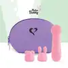FeelzToys - Mister Bunny Massage Vibrator with 2 Caps. Pink. Silikonowy króliczek, 10 programów, 2 nakładki. Absolutnie wspaniały!