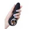 Pleasure - Black Night Edition Sagitta. Wibrujący plug z super wygodnym uchwytem. Aksamitnie głaski silikon. 