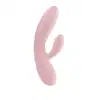 FeelzToys - Lea Rabbit Vibrator Soft Pink. Cichy, przyjemny w dotyku wibrator z króliczkiem, wyprofilowany do stymulacji punktu G. 