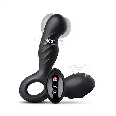 Nomi Tang - Spotty Revolving P-Spot Massager RC. Zdalnie sterowany silikonowy  masażer prostaty. 2 mocne silniki.