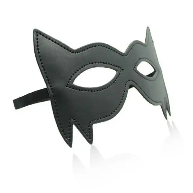 Toyz 4 Lovers - Spikes Mask. Czarna maska ze szpicami z ekoskóry! 
