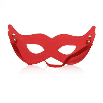 Toyz 4 Lovers - Opened Eye Mask. Czerwona maska z ekoskóry! Świetnie dopasowana do twarzy. 