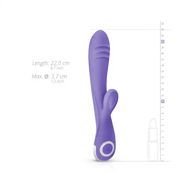 Good Vibes Only - Fane Rabbit Vibrator. Specjalne zakrzywienie wspomagające satysfakcjonującą stymulację!