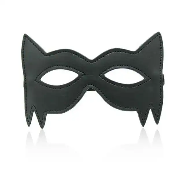 Toyz 4 Lovers - Spikes Mask. Czarna maska ze szpicami z ekoskóry! 