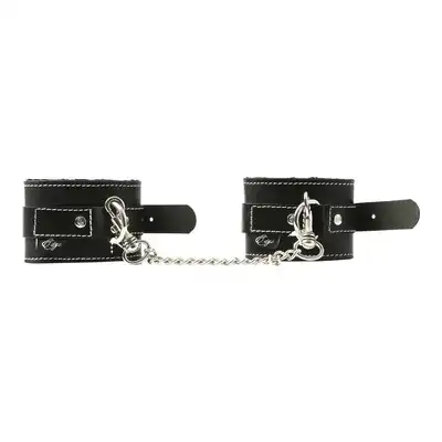 Sportsheets - Edge Leather Wrist Restraints. Skórzane, solidne kajdanki. Produkt premium. 