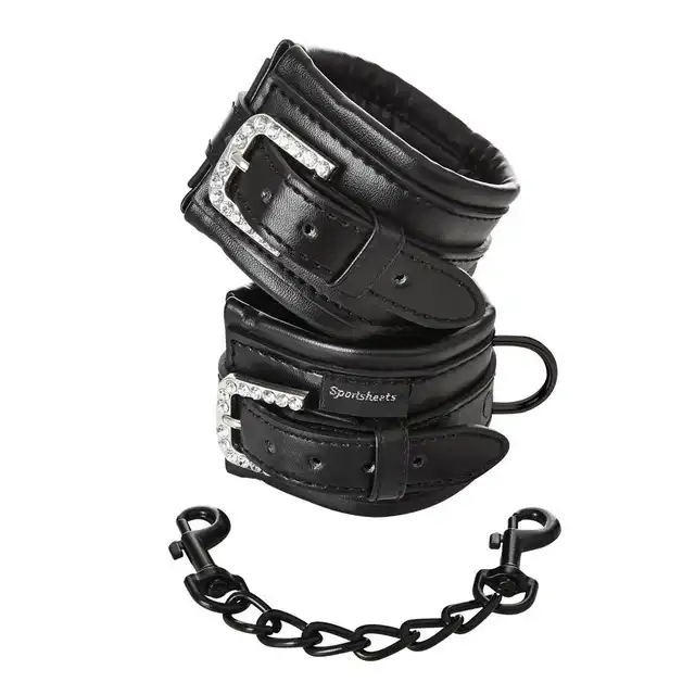 Sportsheets - Bling Cuffs. Błyszczące kajdanki, które możesz nosić nawet jako biżuterię! 
