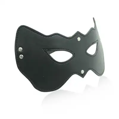Toyz 4 Lovers - Opened Eyes Mask. Czarna maska z ekoskóry! Bestseller!