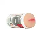 Vulcan. CyberSkin® Vulcan Deep Throat, Cream. Usta z cyberskóry imitujące seks oralny i głębokie gardło. Bestseller!
