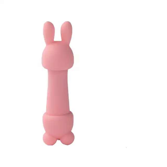 FeelzToys - Mister Bunny Massage Vibrator with 2 Caps. Pink. Silikonowy króliczek, 10 programów, 2 nakładki. Absolutnie wspaniały!
