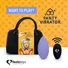 FeelzToys - Panty Vibe Remote Controlled Vibrator Purple. Wibrator do łechtaczki sterowany zdalnie. Najlepsza jakość, pomysłowe opakowanie w formie silikonowej torebeczki. 