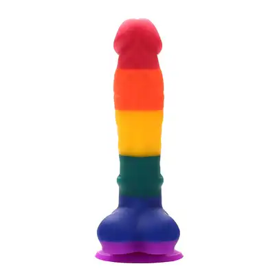 Dream Toys - Colorful Love Colorful Dildo. 21,5 cm długości, 4,3 cm szerokości. 