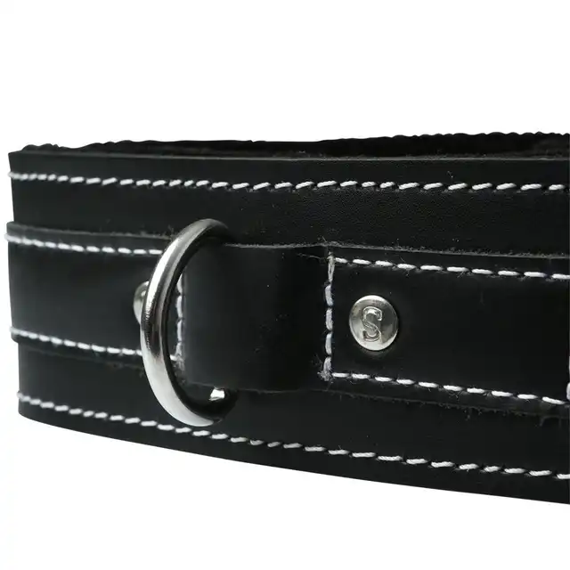 Sportsheets - Lined Leather Collar. Obroża ze skóry, z mięciutką podszewką!