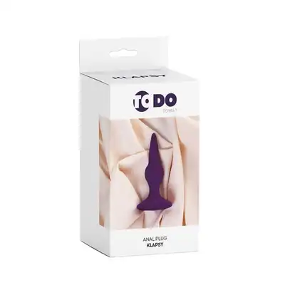 To Do - Anal Plug Klapsy. Wyjątkowo gładki i aksamitny w dotyku, wysokiej jakości plug analny. Fioletowy kolor.