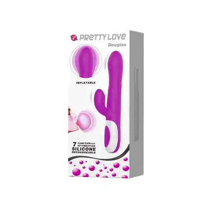 Pretty Love - Douglas. Bestseller! Dmuchany wibrator posiada aż 7 funkcji naprawdę silnych wibracji! Zmień jego rozmiar według preferencji. 