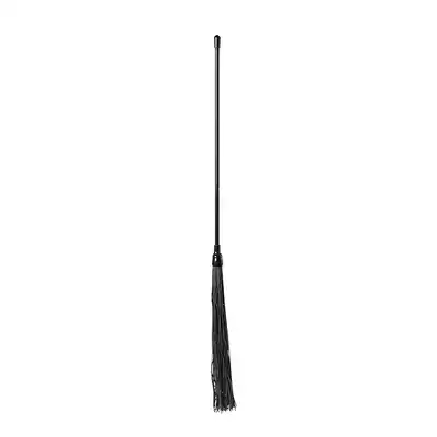 Guilty Pleasure - Rubber Whip Black. Czarny pejcz z  gumowymi paskami. Pozostawia seksowne czerwone ślady. 70 cm!