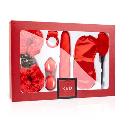 LoveBoxxx - I Love Red Couples Box. Zestaw zabawek rozpalających do czerwoności! Idealny dla początkujących par. 