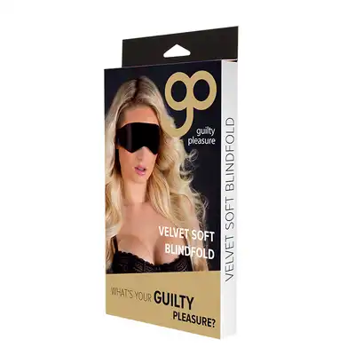 GP BLINDFOLD BLACK-Luksusowa opaska na oczy Guilty Pleasure. Mega Sale!
