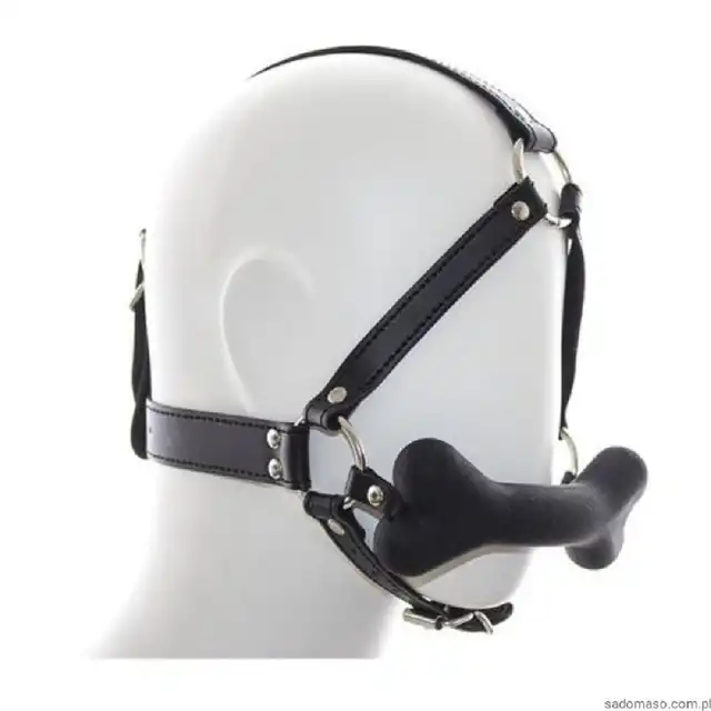 Toyz4lovers Head Harness+Dog Gag black