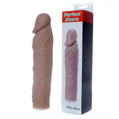 Bseries -Nakładka na penisa-Perfect Sleeve Mulatto - extends 7 cm