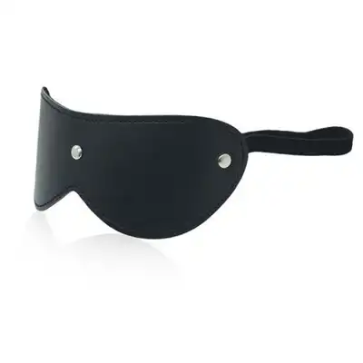 Toyz 4 Lovers - Blindfold Mask. Czarna maska z ekoskóry. Idealne dopasowanie do twarzy! Mega sale!