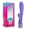Good Vibes Only - Fane Rabbit Vibrator. Specjalne zakrzywienie wspomagające satysfakcjonującą stymulację!