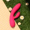 FeelzToys - Lea Rabbit Vibrator Pink. Cichy, przyjemny w dotyku wibrator z króliczkiem, wyprofilowany do stymulacji punktu G. 
