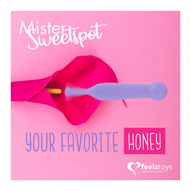 FeelzToys - Mister Sweetspot Clitorial Vibrator Purple. Niezwykły wibrator - ultra aksamitny w dotyku, wodoodporny, wysoka klasa produktu. Masażer o super słodkim wyglądzie!