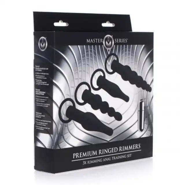 Toyz 4 Lovers - Rimming Anal Training Set. Zestaw wtyczek analnych wibrujących o różnych kształtach i rozmiarach!