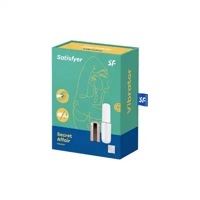 Satisfyer - Mini Secret Affair White. Biały mini wibrator. 15 trybów wibracji, silny i cichy silniczek. 