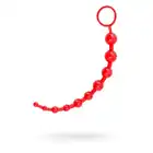 Black&amp;Red - Anal Chain Red. 31 cm długości, koraliki analne bezpieczne dla ciała. 