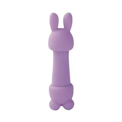 FeelzToys - Mister Bunny Massage Vibrator with 2 Caps. Purple. Silikonowy króliczek, 10 programów, 2 nakładki. Absolutnie wspaniały!