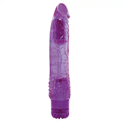 Wibrator-VIBRATOR JAMMY JELLY SPANGLY GLITTER PURPLE