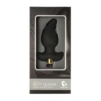 Rocks-Off - Butt Quiver 7 Speed. Wibrujący plug analny, stymulacja prostaty o unikatowym kształcie. 