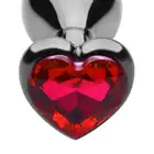 Toyz4Lovers - Butt Plug Heart Small 6 cm. Wtyczka analna w kształcie serca z czerwonym kryształkiem.