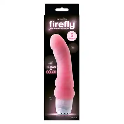 Wibrator-FIREFLY 6"""" VIBR MASSAGER PINK