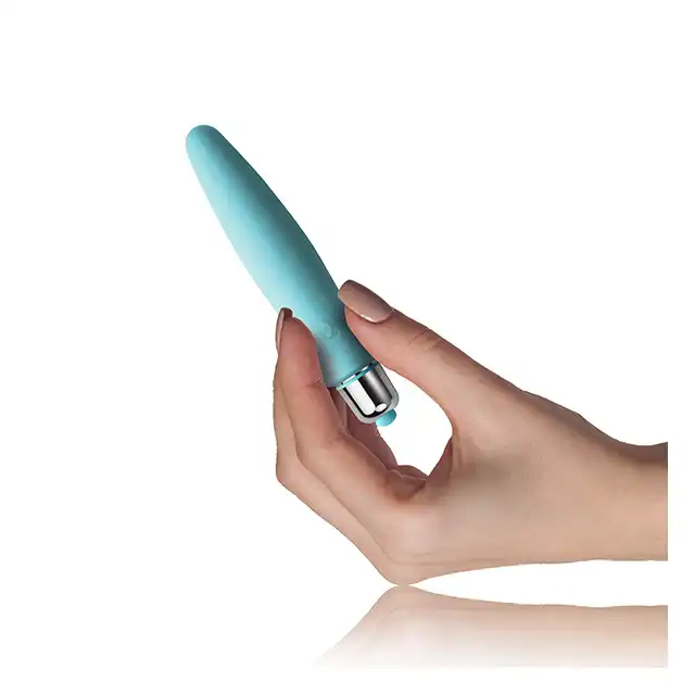 Rocks-Off - Kama Vibrator Teal. Mocny, ultra gładki silikon medyczny. 7 funkcji wibracji!