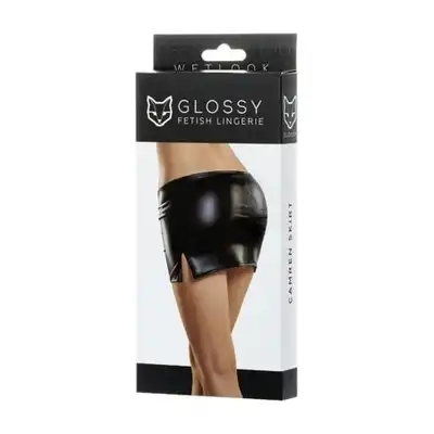 Glossy - Shiny Wetlook skirt. Skóropodobna spódniczka rozmiar S. 