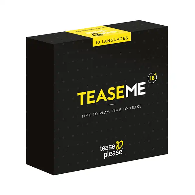 XXXME - TeaseME Time to Play, Time to Tease. Erotyczna gra dla par, pomagająca zrealizować i uwolnić fantazje! Polecenia w 10 językach, maska, lina i klamerki na sutki w zestawie.