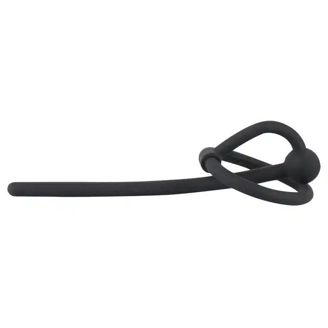 Penisplug - Piss Play Glan Ring. Silikonowy dilator wydrążony w środku, doskonała wygoda noszenia 